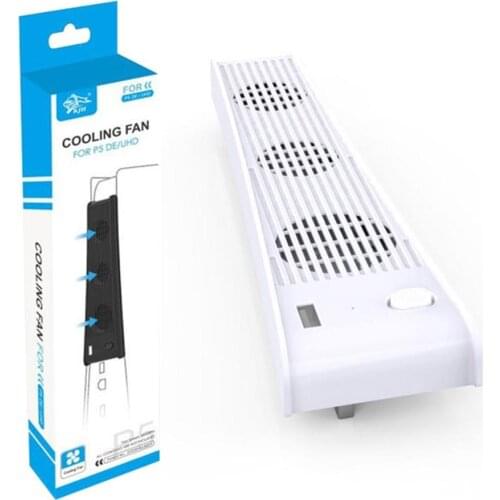 USB External PS5 DE UHD Super Turbo Temperature Exhauster Cooling Fan Cooler 3 fan for PS5 Digital Edition / Ultra HD Console