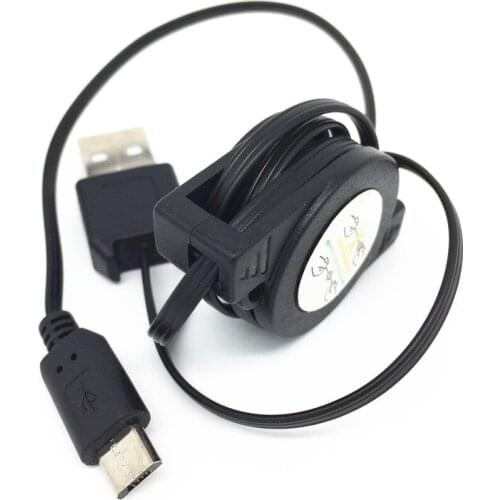 Retractable Micro USB Data Sync Charger Cable for Blackberry 8220 8230 9500 9530 9520 9550 9650 9700 8520 8530 8900 9100