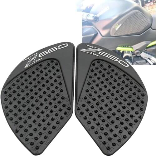 For KAWASAKI Z650 Z 650 2017 Motorcycle Protector Anti slip Fiber Tank Pad tank Side Traction 3M Sticker