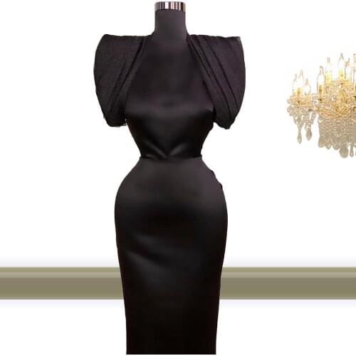 Elegant Women Cocktail Dress Black Tie Event Formal Party Gown Plus Size for Banquet Dinner Ceremony Gala Runway