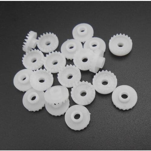 20PCS/Lot 0.5M 20T Plastic Crown Gear 0.5 Modulus 20 Teeth Aperture 3mm 2.95mm Speed Reduction Gears DIY Model 4.6mm *FD912X20