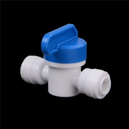1/4" - 1/4" Ball Valve Water Reveser Osmosis Aquarium System PE Pipe Fittings Hose Quick Connection
