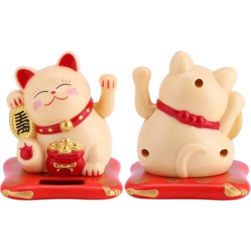 1PC Chinese Lucky Waving Cat Beckoning Maneki Neko Gold Wealth Fortune Feng Shui Decoration Crafts Home Decoration Dropshipping