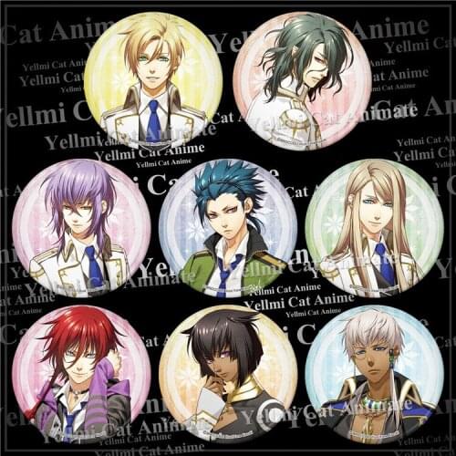 58mm Kamigami no Asobi Apollon Agana Belea Hades Anime Badges Round Buttons