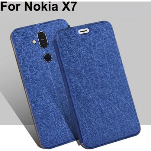 6.18" Luxury PU leather case For Nokia X7 TA-1131 phone cases For Nokia X7 X 7 2018 flip Case back cover NokiaX7 shell coque