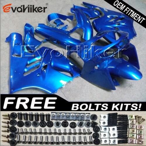 ABS Plastic Bodywork Set for ZX9R 1994 1995 1996 1997 blue ZX 9R 94 95 96 97 ABS Plastic Bodywork Set