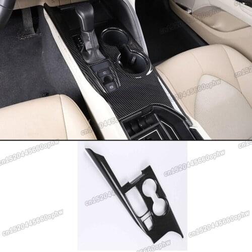 Lsrtw2017 Car Center Console Gear Panel Cover Trim for Toyota Camry 2018 2019 2020 2021 70 V70 Xv70 Trd Accessories Auto Styling