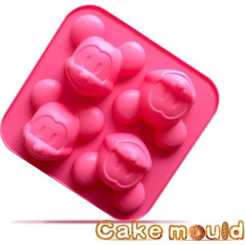 Free shipping mini mickey cafe Fries cooking tools Silicone Fondant Paste Decorate Polymer Clay Resin Candy Super Sculpey