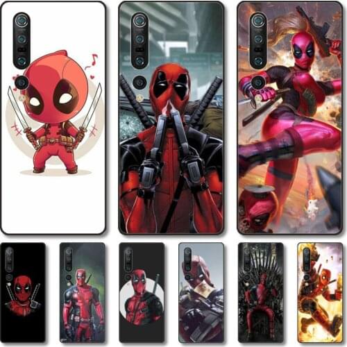 Lady pool Phone Case For Xiaomi MI 11 10 9 5g Lite Ultra Pro Note S Black Shell Cover