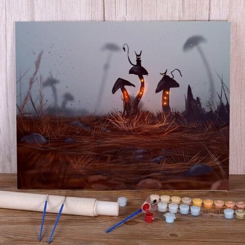 Scenery Little Creatures Paint By Numbers Kit Oil Paints 50*70 Canvas Painting Handmade Crafts Adults Drawing