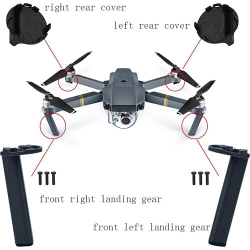 Landing Gear Repair Parts For DJI Mavic Pro Drone Motor Arm Front Left Right Landing Gear Left Right Rear Cover Drone Accessory