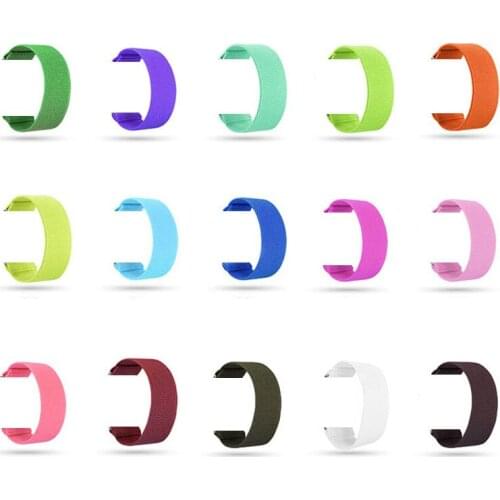 For Fitbit Versa/Versa 2/Versa Lite Nylon Strap Fashion Soft Elastics Loop Band Casual Sport Watch Strap For Men Women