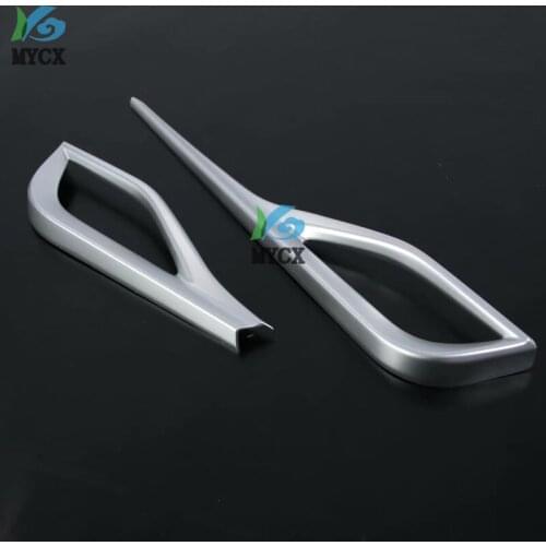 For Toyota Yaris XP150 2019 2020 For TOYOTA VIOS / YARIS 2019 2PCS ABS Chrome Car Front Side Air Conditioner Vent Outlet Cover Trim Moldings Car Styling