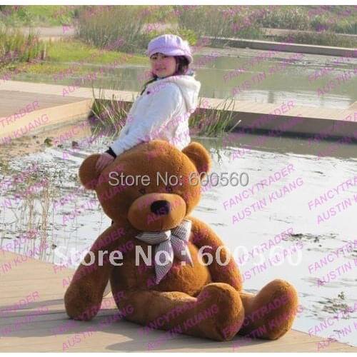 Fancytrader Dark Brown Color 63'' Giant Stuffed Teddy Bear Stuffed Bear Free Shipping FT90059