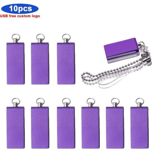 10pcs /lot Micro Usb Flash Drive Personalizzabile Logo portable Metal Pendrive 16gb 32gb 8gb 4gb Photo Stick free shipping gifts