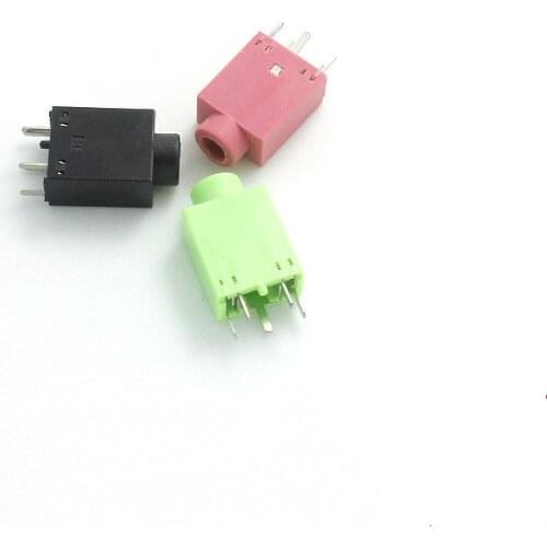 10pcs 3.5mm Female Audio Connector 5 Pin DIP Headphone Jack Socket PJ-358 PJ358