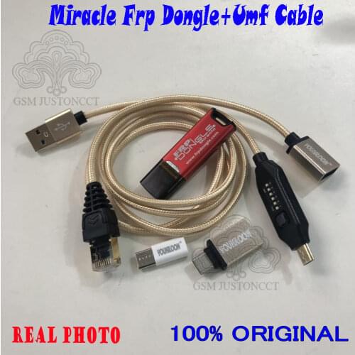 Gsmjustoncct miracle frp dongle/key +umf cable (all In One Boot Cable )