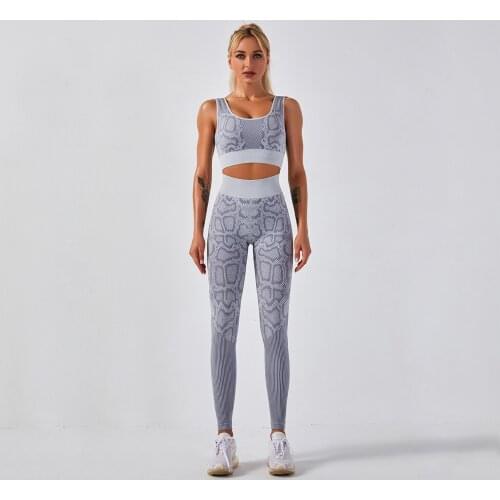 2PCS Seamless Yoga Set Sportswear Sports Bra+Leggings Fitness Pants Gym Running Suit Exercise Clothing Athletic Drop