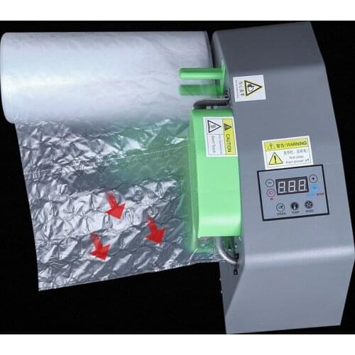 Air Cushion Machine Bubble Film Inflator Sealing Equipment Automatic Filling Bag Shipping Package Device Shockproof Buffer Tool