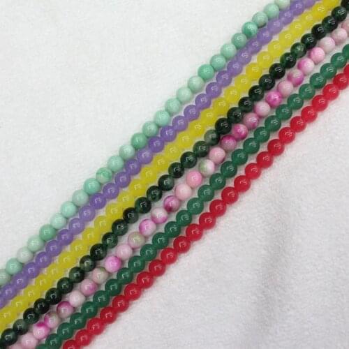 Mini. Order is $7! 8mm Jades Round DIY Jewelry Making Loose Beads 15"