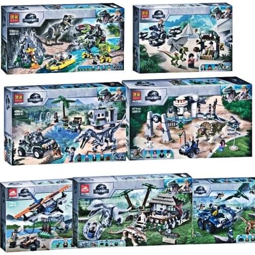 World Dinosaur Set Gyrosaurus and Toothless Pterosaur escape Building Blocks Bricks Toys Gift for Children
