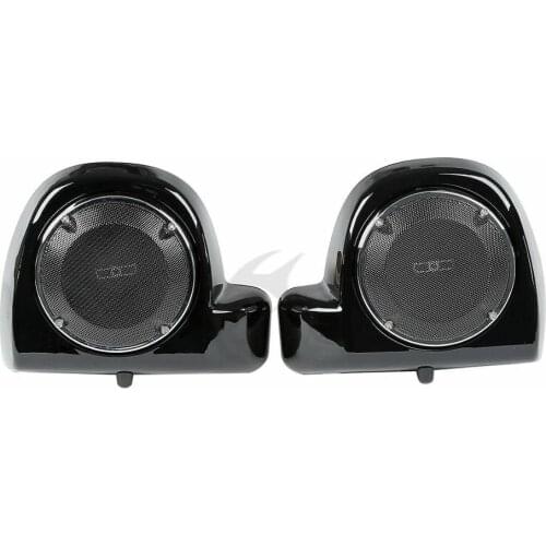 Motorcycle 6.5" Speaker Pod Box Grills Lower Vented Fairing For Harley Touring Electra Glide Road Glide Road King 2014-2020