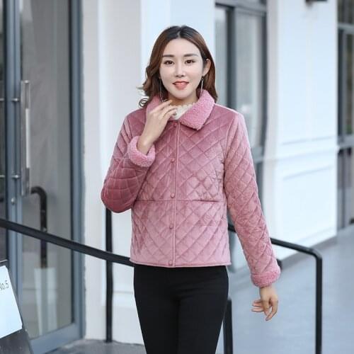 Woman parkas 2021 female new fund winter loose cotton-padded jacket leisure thickening short coat winter jacket women QK008