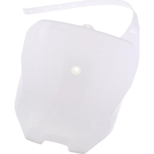 Plastic Motorcycle Stadium Front Number Plate Fit for Honda CRF 70 CRF100 CRF80 Dirt Bike (White)