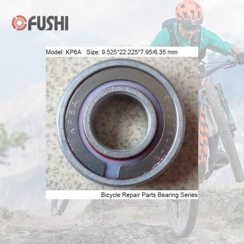 KP6A MAX Bearing 9.525*22.225*6.35/7.95 mm ( 1 PC ) Full Balls Bicycle Suspension Pivot Repair Parts Ball Bearings