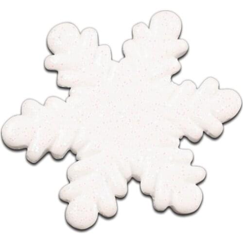28x28mm Resin Christmas Snowflake Style Decoration Crafts Flatback Cabochon Embellishments For Scrapbooking DIY Accessories