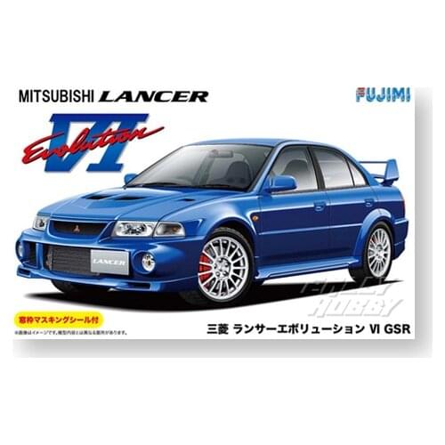 Fujimei Assembly Model 1/24 Mitsubishi Lancer Evolution VI GSR DIY Car Collection Plastic Architectural Painting Model Toy 03923