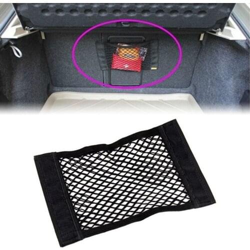 Car Interior Nets 1pc 40*25CM Car Trunk Seat Back Elastic Mesh Net Car Styling Storage Bag Pocket Cage