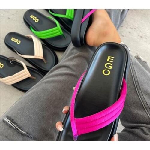 Thick Bottom Platform Sea Flip-Flop Thong Sandals Summer Shoes Soft Bathroom Slippers Pillow Slides Outdoor Indoor Shoes Women