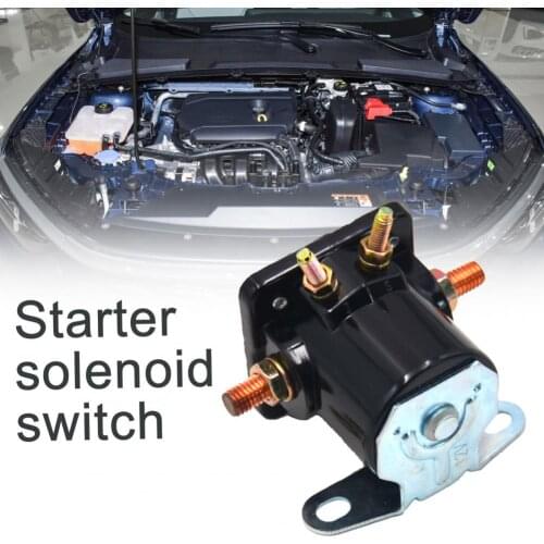 Starter Relay High Durability Stable Performance 12V Heavy Duty Starter Solenoid B-6A-11450A for Ford 1956-1978 Auto Replacement