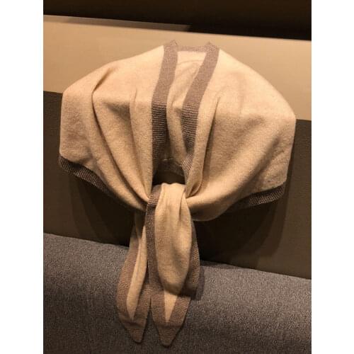 Natural Cashmere Triangle Scarf Men Luxury Brand Unisex Long Soft Warm Fashion Scarves Real Women 100% Cashmere Scarf