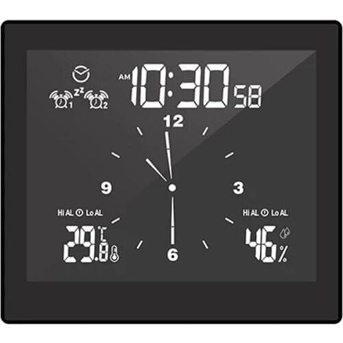 TS-WP10 Multifunctional Bathroom Temperature and Humidity Alarm Clock LCD Sn Waterproof Creative Timer Automation