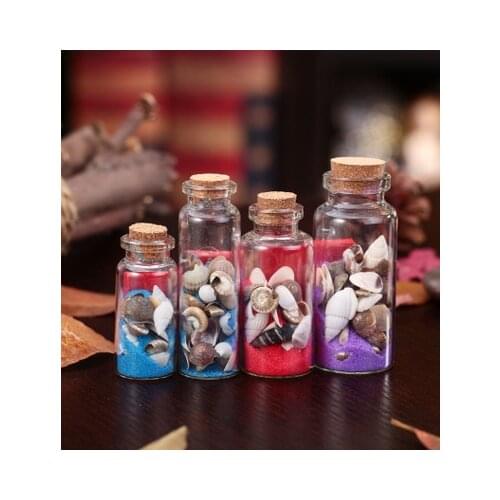 1 Box Sea sand drifting bottle, wishing bottle, shell bottle, starfish wish bottle, student and child birthday gift