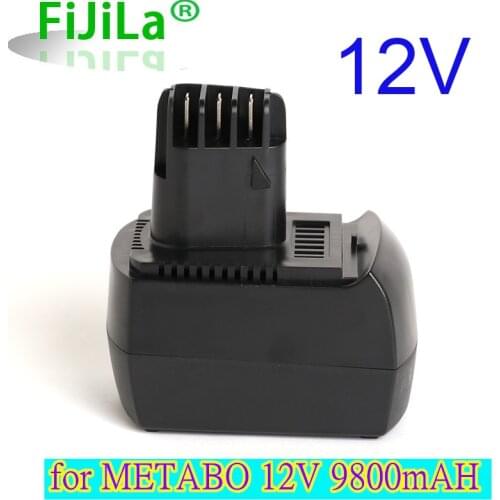 100% New 12V 9800mAh Ni-MH Replacement Power Tool Battery for METABO 6.02151.50 BZ12SP BS 12 SP, BSZ 12, BZ 12 SP, SSP 12, ULA96