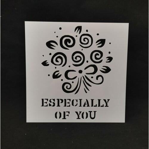 13*13 Especially Layering Stencils for Diy scrapbook/photo album Decorative Embossing coloring,painting stencil,home decor