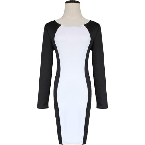 2019 Spring Black Street Dresses Women Elegant Bodycon Midi Dresses Mujer Ladies Fashion Casual Slim Prty Dresses Vestidos