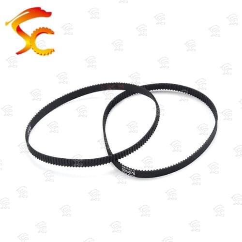 2pcs S2M 276 6 9 10 closed loop rubber S2M timing belt 276-S2M Length 276mm Teeth 138 width 6mm/9mm/10mm for 3D printer