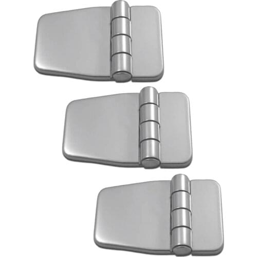 3 Pcs. Universal Stainless Steel Hinge Door Hinge With Cover For Cabinet Drawer Boat Yacht