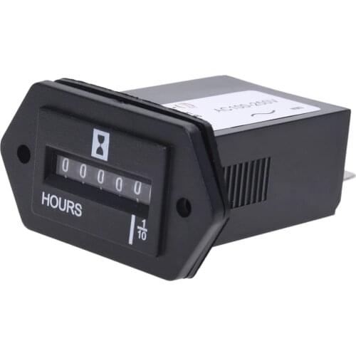 AC100-250V Electromechanical Hour Meter Counter