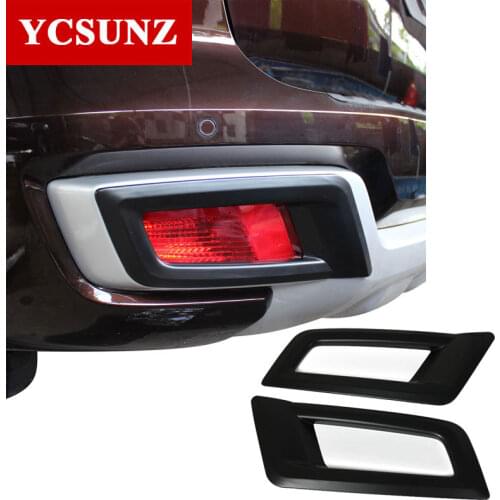 Matte Black Front Fog Lights Cover For Ford Everest Endeavour 2016 2017 2018 2019