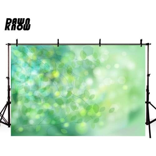 DAWNKNOW Green Leaf Photography Background Sparkle Shimmer Photographic Backdrops Wedding Photo Studio Children Photocall lv1926