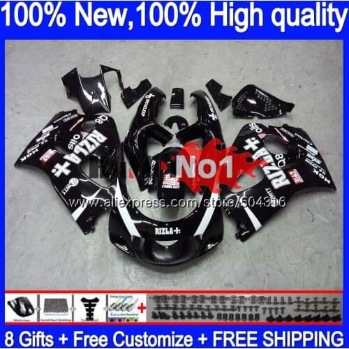 Body For SUZUKI SRAD GSX-R600 1996 1997 1998 1999 2000 11MC.58 GSXR750 GSXR 750 600 GSXR600 96 97 98 99 00 RIZLA black Fairing