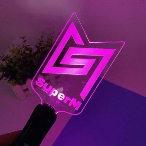 Kpop SuperM Light Stick Hand-held Concert Support Lightstick Fashion K-pop SuperM Night Lamp Fans Collection Gifts