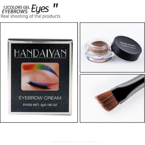 Eyebrow Cream Enhancers Long-lasting Waterproof Air-cushion Dye Eye Brows Gel Brown Tinted Liquid Eyebrows Tint Makeup TSLM2