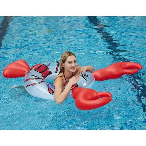 160*95*90cm Circle Inflatable lobster Pool Floats Tube Raft Swimming Ring Kids Adult Beach Summer Water Party inflatable Toys