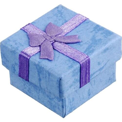 HOT SALES!!!24Pcs Earring Ring Jewelry Storage Display Gift Present Box Bowknot Square Case Wholesales Dropshipping New Arrival